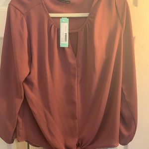 West Kei Pink Top with tie size L